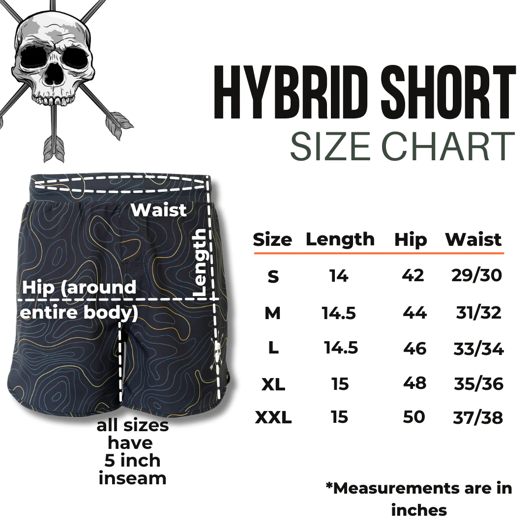 MEN'S | HYBRID SHORT : MIDNIGHT TOPO - Image 5